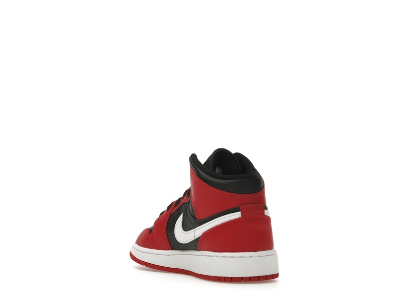 Jordan 1 Mid Gym Red Black White (GS)