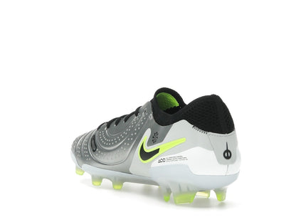 Nike Tiempo Legend 10 Elite FG Metallic Silver Volt Black