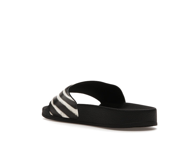 Off-White Spray Stripes Slides Black