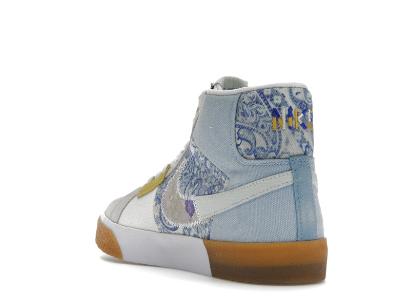 Nike SB Zoom Blazer Mid Premium Floral Paisley Boarder Blue