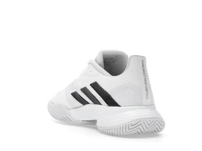 adidas Courtjam Control Cloud White Core Black Matte Silver