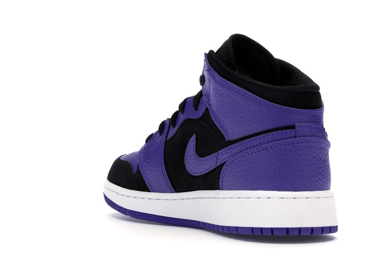 Jordan 1 Mid Black Dark Concord (GS)