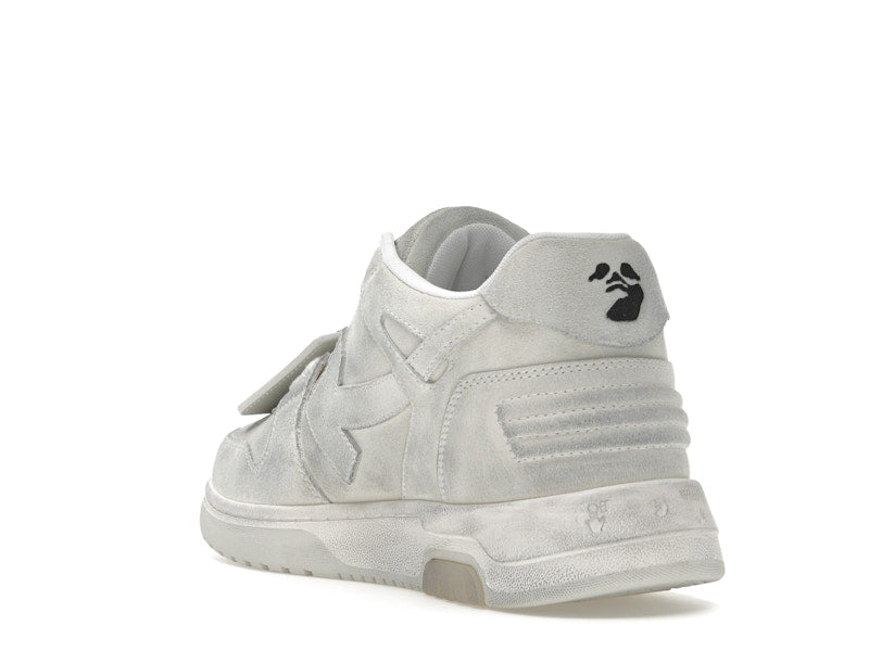 OFF-WHITE Out Of Office OOO Low Tops White Distressed