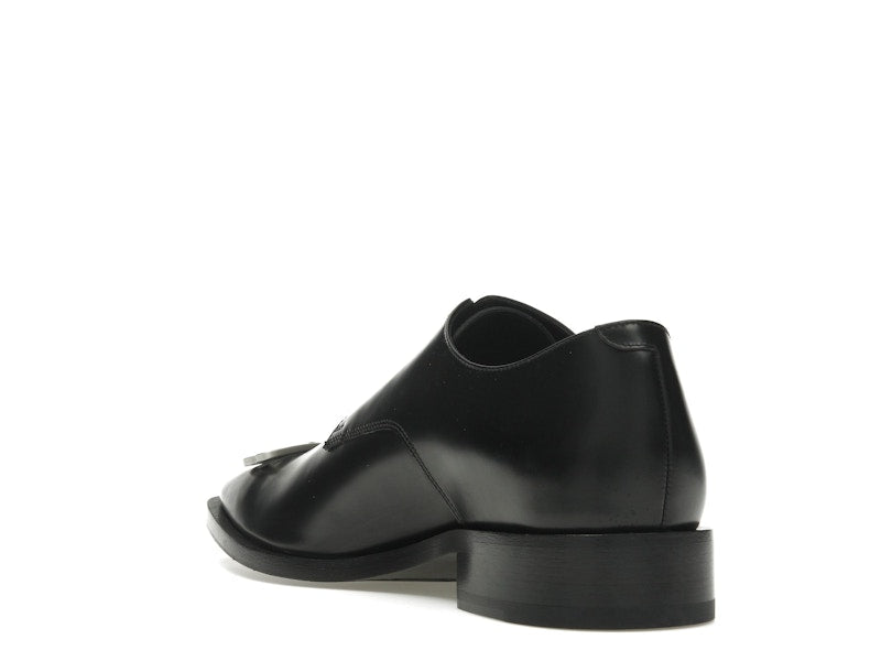 Balenciaga Rim Derby Shoes Black Leather