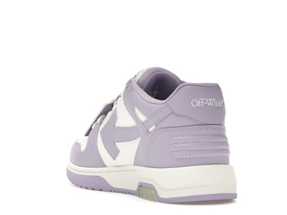 OFF-WHITE Out Of Office Calf Leather White Lilac