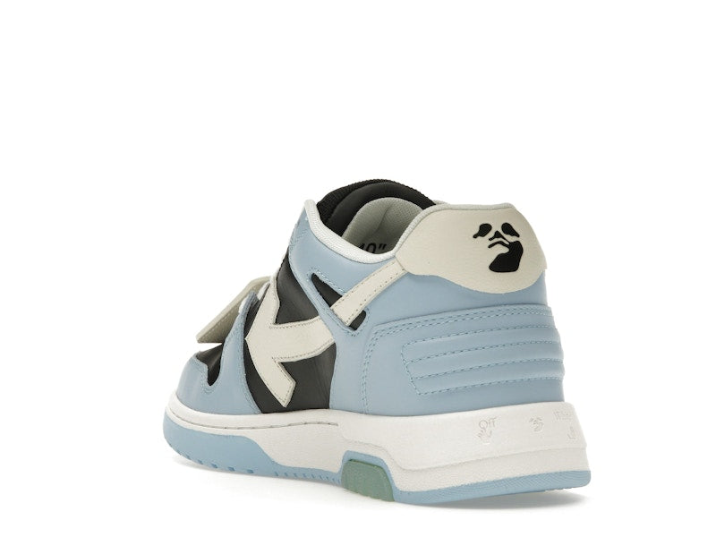 OFF-WHITE Out Of Office OOO Low Tops Light Blue Black