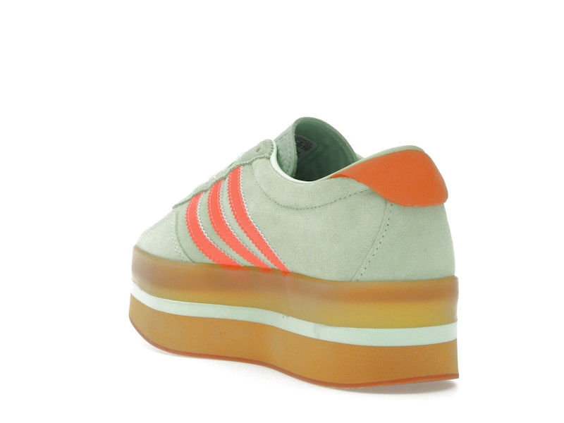 adidas Gazelle Stack Semi Green Spark Solar Orange Gum (Women's)