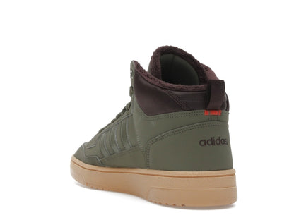 adidas Rapid Court Mid Winterized Olive Strata Shadow Brown Gum