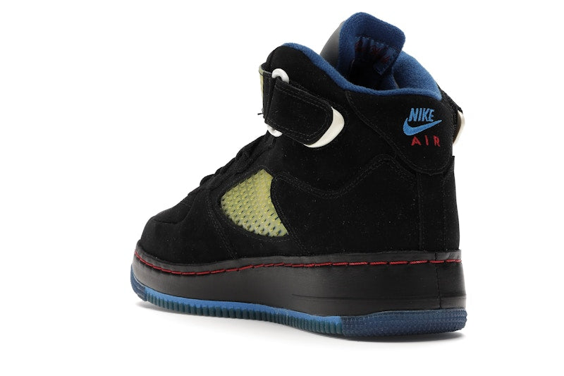 Jordan AJF 5 Black Blue Ribbon Varsity Red