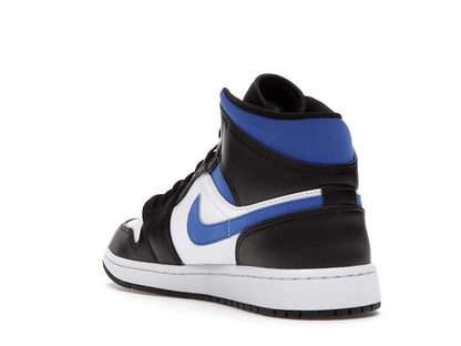Jordan 1 Mid White Black Racer Blue