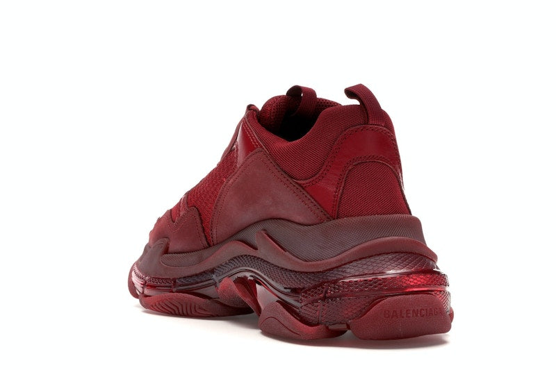 Balenciaga Triple S Burgundy Red