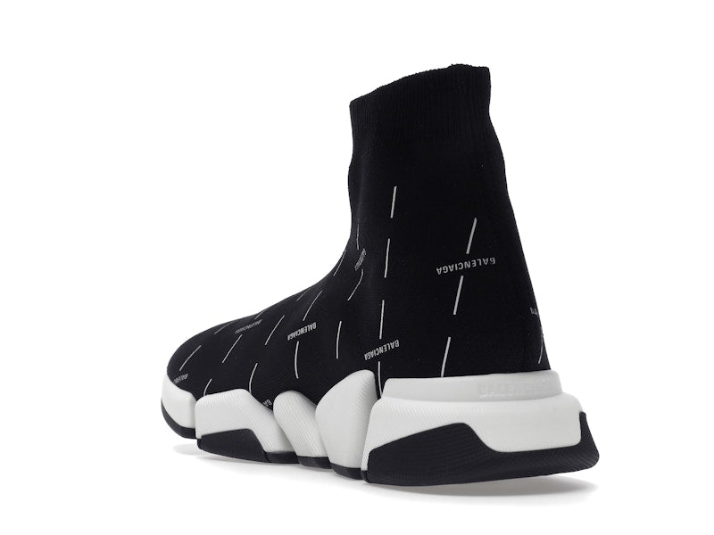 Balenciaga Speed 2.0 Black White Logo