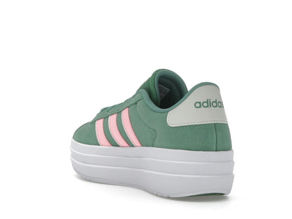 adidas VL Court Bold Preloved Green Pink Spark Ivory (Women's)