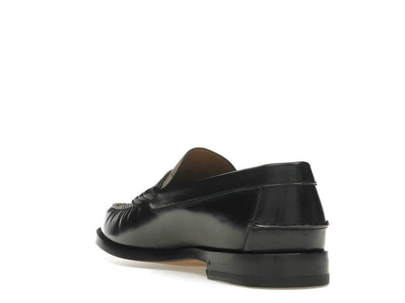 Gucci Tassel GG Canvas Loafers Black Ebony