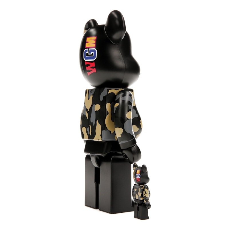 Bearbrick x BAPE Madison Avenue Exclusive Shark Camo 100% & 400% Set