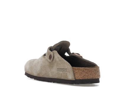 Birkenstock Boston Soft Footbed Suede Taupe