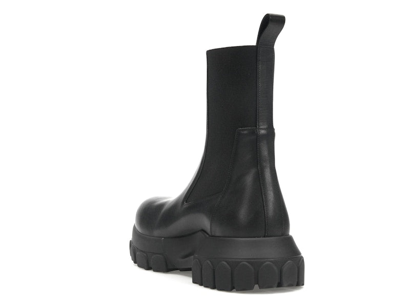 Rick Owens Lido Beatle Bozo Tractor Boots Black
