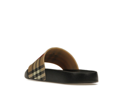 Burberry Check Print Slides Archive Beige (Women's)
