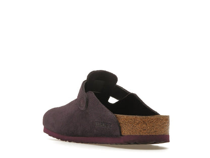 Birkenstock Boston Soft Footbed Suede Wine