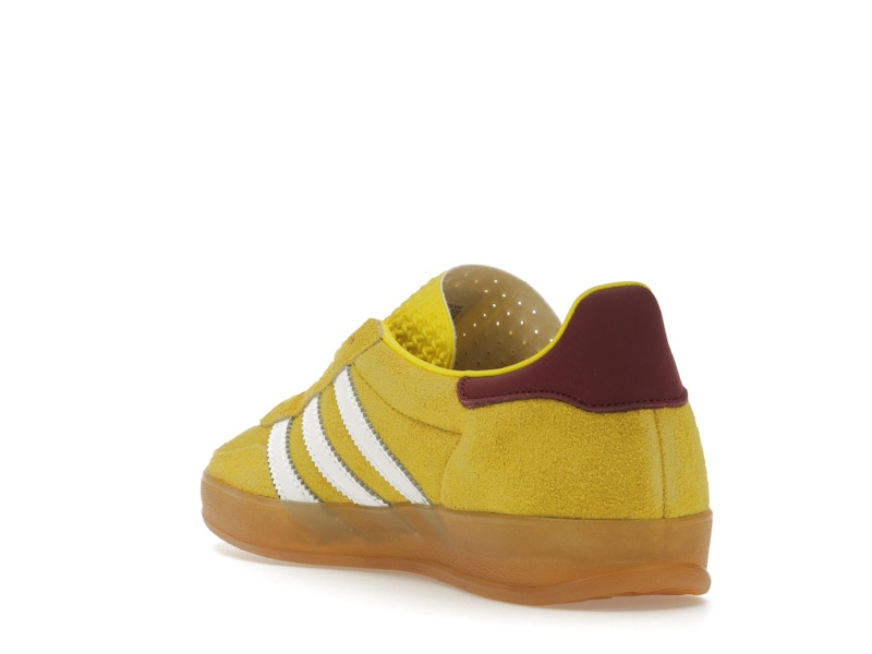 adidas Gazelle Indoor Bright Yellow Collegiate Burgundy (Women's)