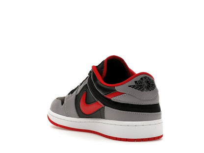Jordan 1 Low Flyease Fire Red Cement Grey