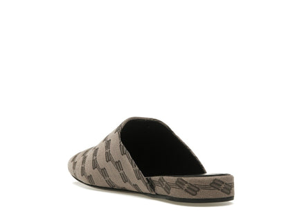 Balenciaga Cozy Jacquard Mules Brown