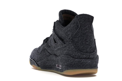 Jordan 4 Retro Levi's Black (GS) (Blank Tag)