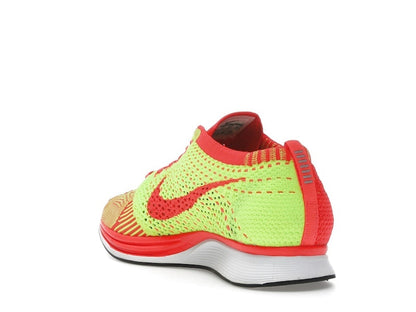 Nike Flyknit Racer Bright Crimson Volt