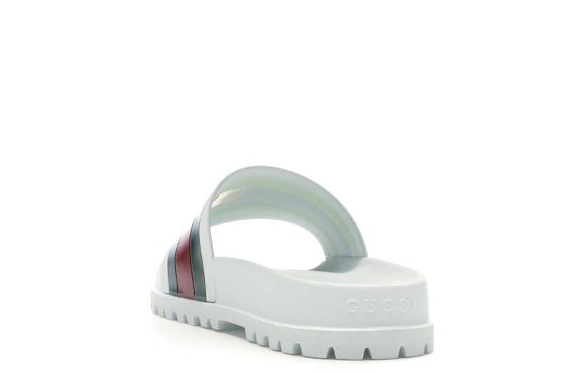 Gucci Web Slide Sandal White