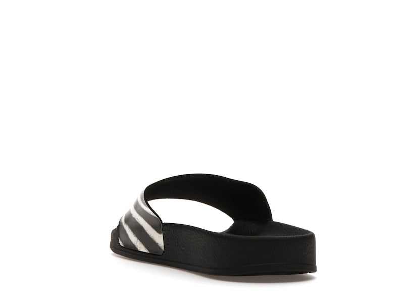 Off-White Spray Stripes Slides Black