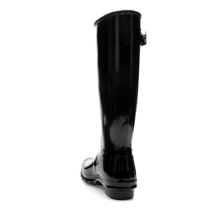 Hunter Original Tall Gloss Rain Boots Black (Women's)
