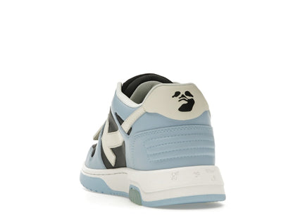 OFF-WHITE Out Of Office OOO Low Tops Light Blue Black