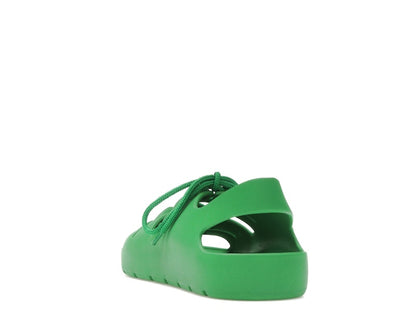 Bottega Veneta Jelly Lace Up Sandal Green (Women's)