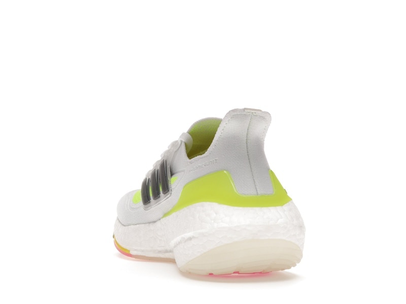 adidas Ultra Boost 21 White Solar Yellow