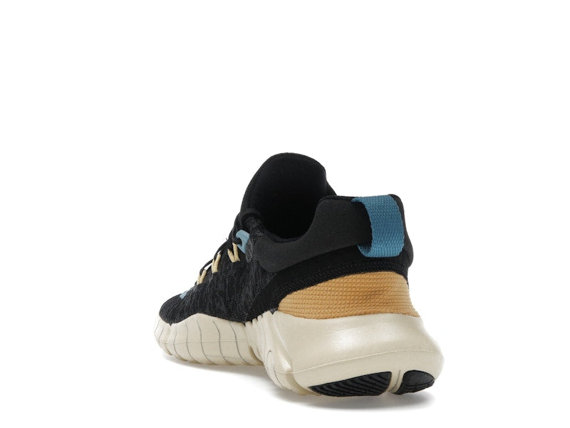Nike Free Run 5.0 Next Nature Black Anthracite Wheat Gold Noise Aqua (Women's)