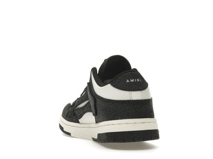 AMIRI Skel Top Low Shimmer Black White