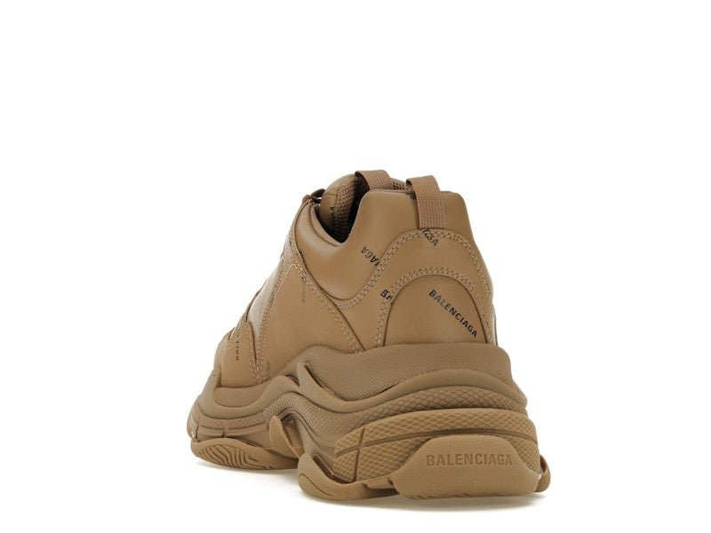 Balenciaga All Over Logo Triple S Beige