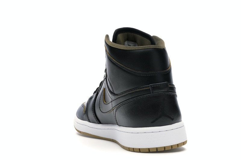 Jordan 1 Retro Mid Black Metallic Gold