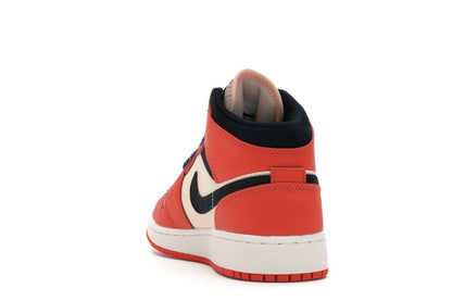 Jordan 1 Mid Team Orange Black (GS)
