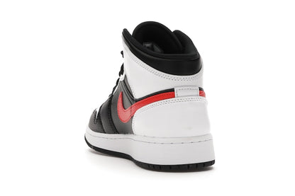Jordan 1 Mid White Black Chile Red (GS)