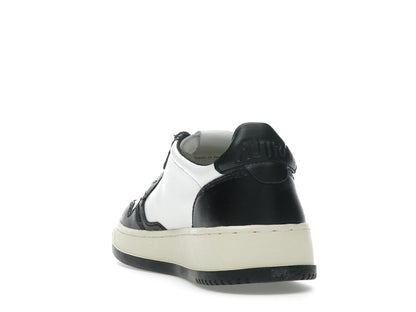 Autry Medalist Leather Low White Black (Women's)