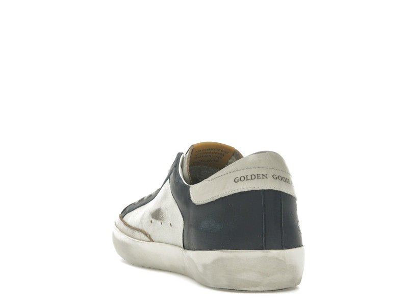 Golden Goose Super Star White Dark Blue Gun Metal