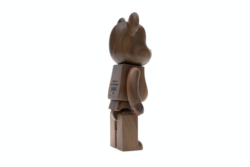 Bearbrick WORLD WIDE TOUR KAWS (Karimoku Wood) 400% Wood
