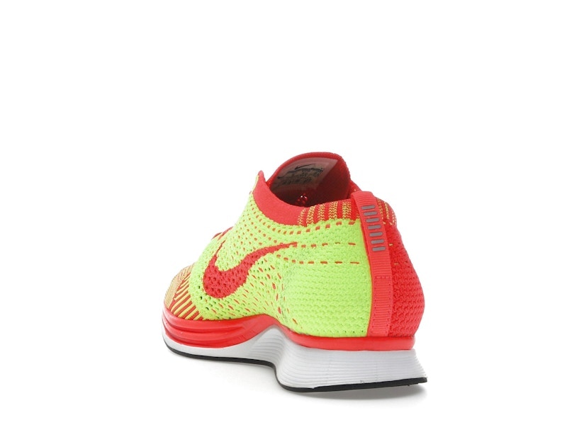 Nike Flyknit Racer Bright Crimson Volt