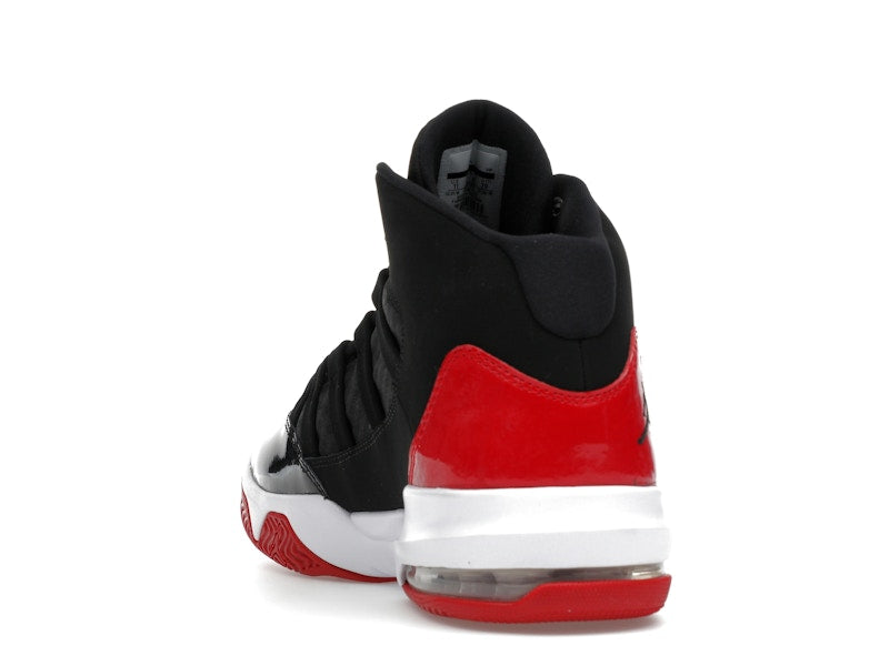 Jordan Max Aura Black Red Patent