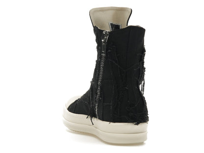 Rick Owens DRKSHDW Slashed Sneaks Black Milk