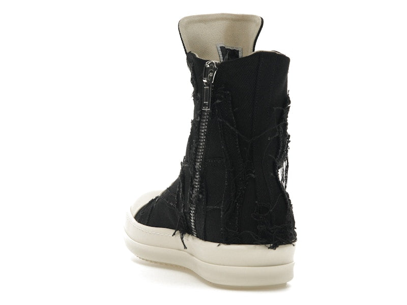 Rick Owens DRKSHDW Slashed Sneaks Black Milk