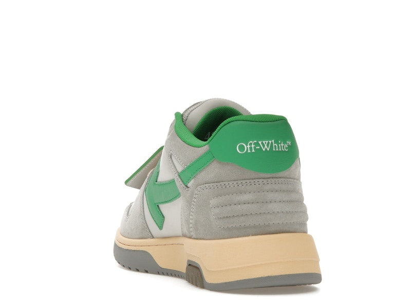 OFF-WHITE Out Of Office OOO Low Tops Light Grey Green