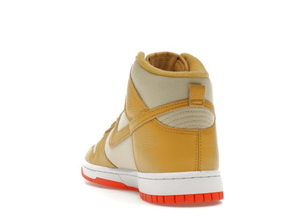 Nike Dunk High Wheat Gold Safety Orange