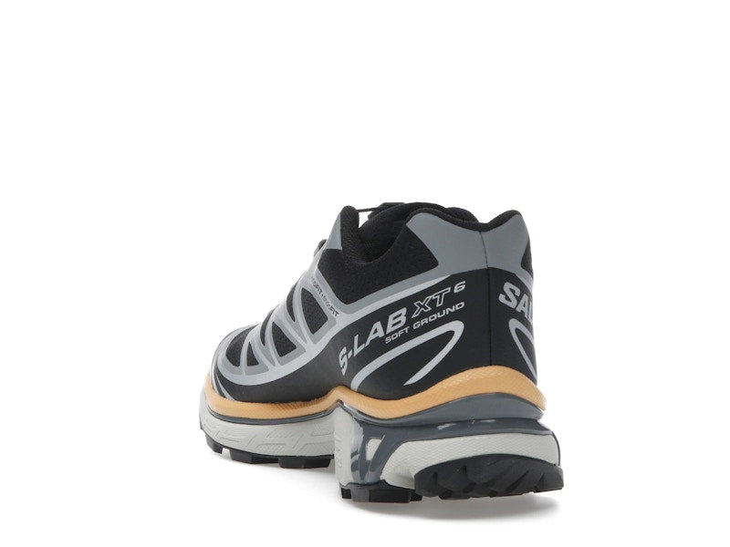 Salomon XT-6 Black Footwear Silver Warm Apricot